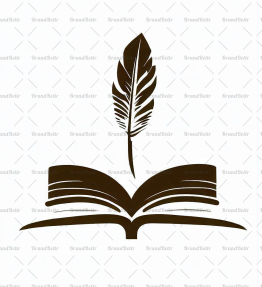 Offenes Buch und Feder